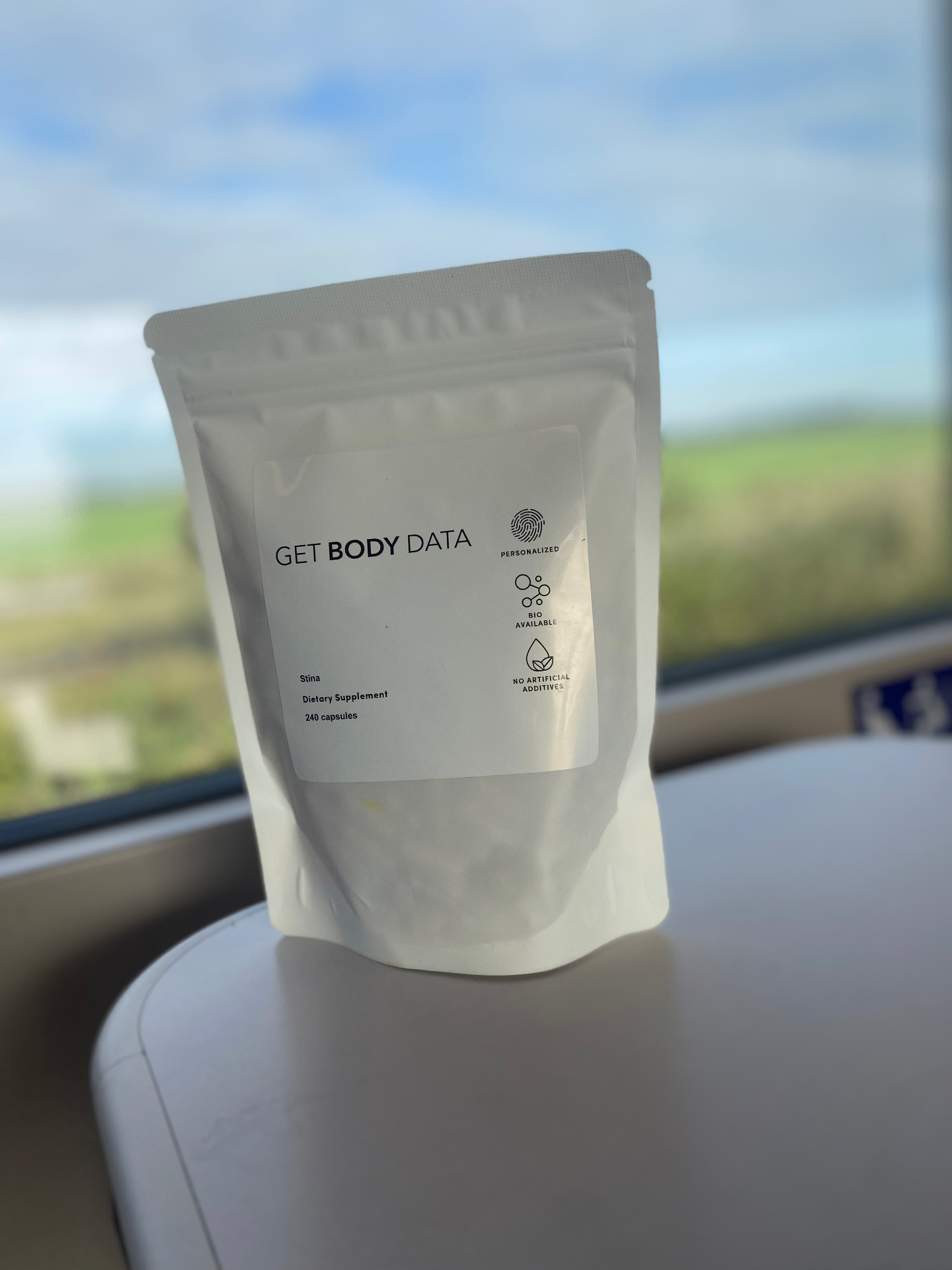 Personalized Get Body Data supplement pouch